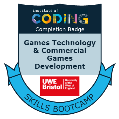 Badge: UWE-IOC Games Technology & Commercial Games Development Bootcamp