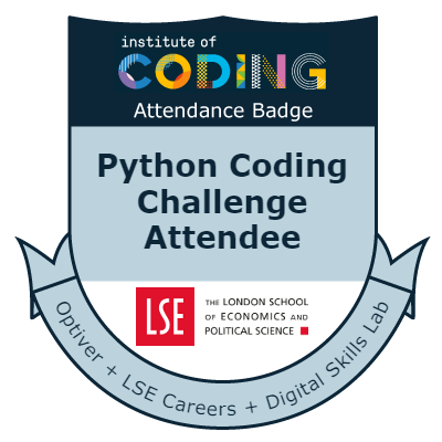 Badge: Python Coding Challenge Attendee