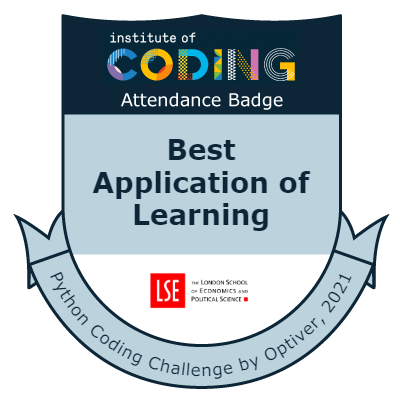 Badge: Best Application of Learning