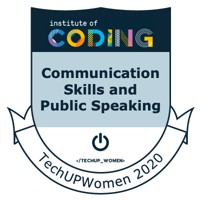 Badge: Communication Skills and Public Speaking