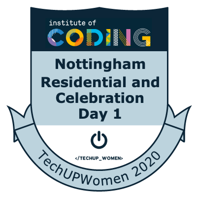 Badge: Nottingham Residential and Celebration Day 1