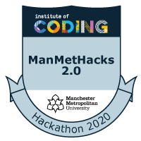 Badge: ManMetHacks 2.0
