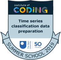 Badge: Time series classification data preparation