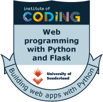 Badge: Web programming with Python and Flask